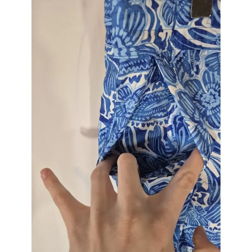 RipSkirt Hawaii Length 3 Wrap Skirt Large Happy Blues New w/Tags